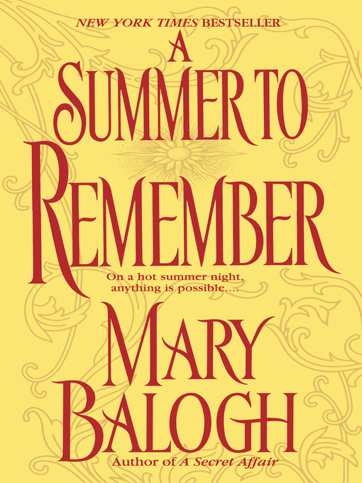 Title details for A Summer to Remember by Mary Balogh - Wait list